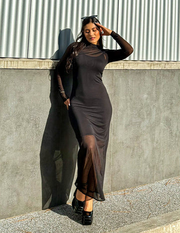 Vestido Largo Mesh Antonia